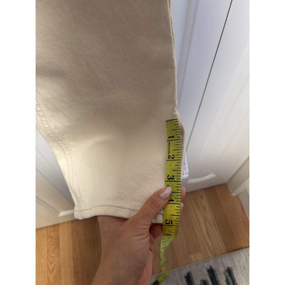 Abercrombie & Fitch White High Rise Straight Jeans 27 - Picture 7 of 10